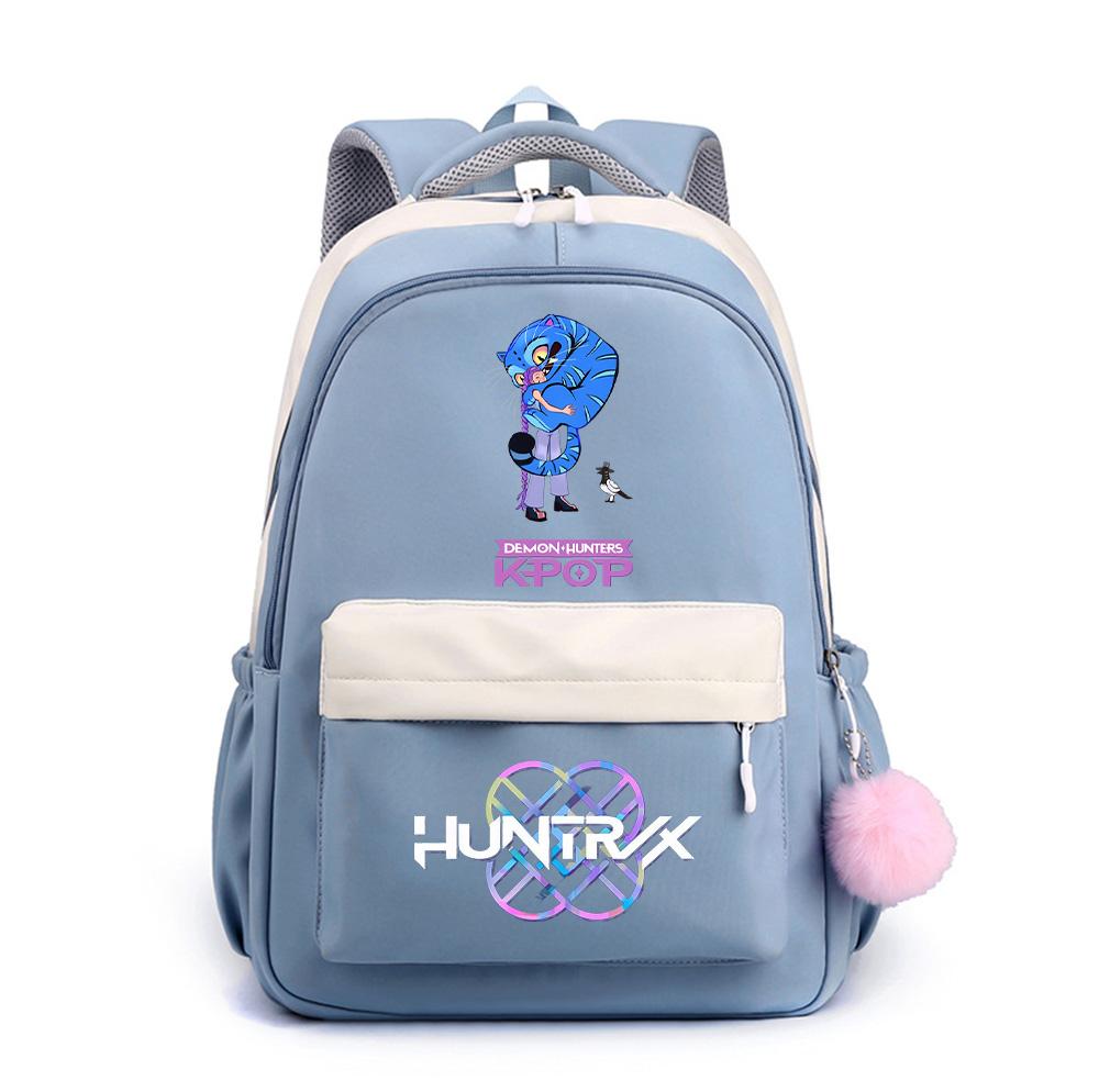 Anime Cartoon K-Pop Demon Hunters Printed Large Capacity Waterproof Backpack for Teenger Student Girl Boy Schoolbag Bookbag Gift Travel Bag