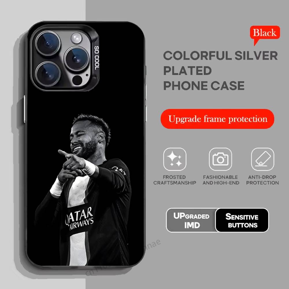 For N-Neymar Football 10 Phone Case for iPhone 15 16 Pro Max Air SE 11 13 Pro 14 Plus 12 11Pro 15Pro Max 16e Cover