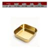 UOSUUOSU Stackable Stainless Steel Square Snack Plate Set