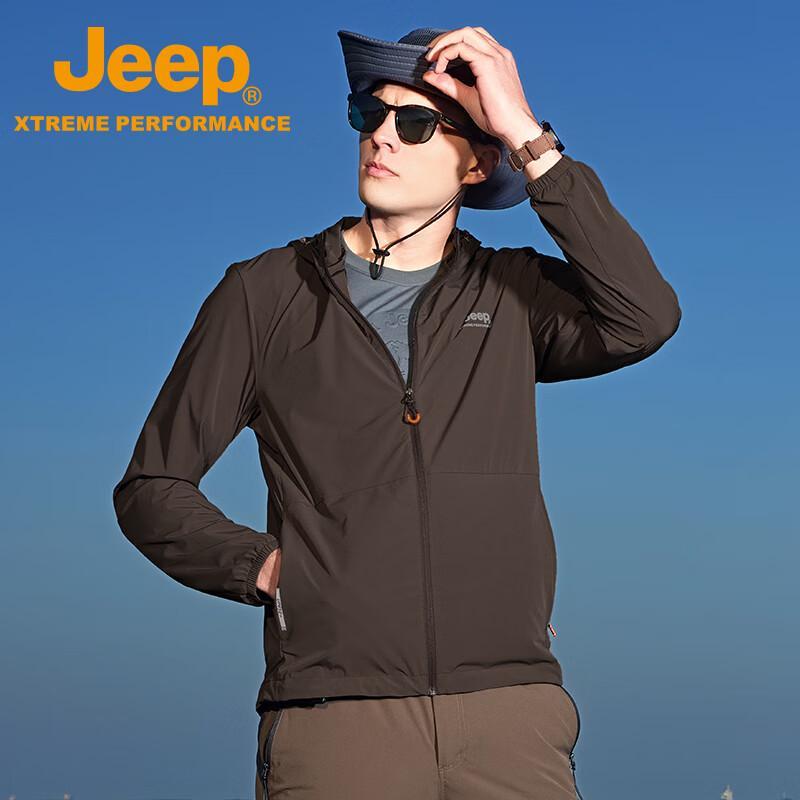 JEEP Men s Lightweight Sun Protection Hoodie L