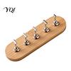 Magnetic Nail Art Stand Practice with Wooden Base, Press-on Holder Bas for Painting Nails, False Display Home Salon Manicure