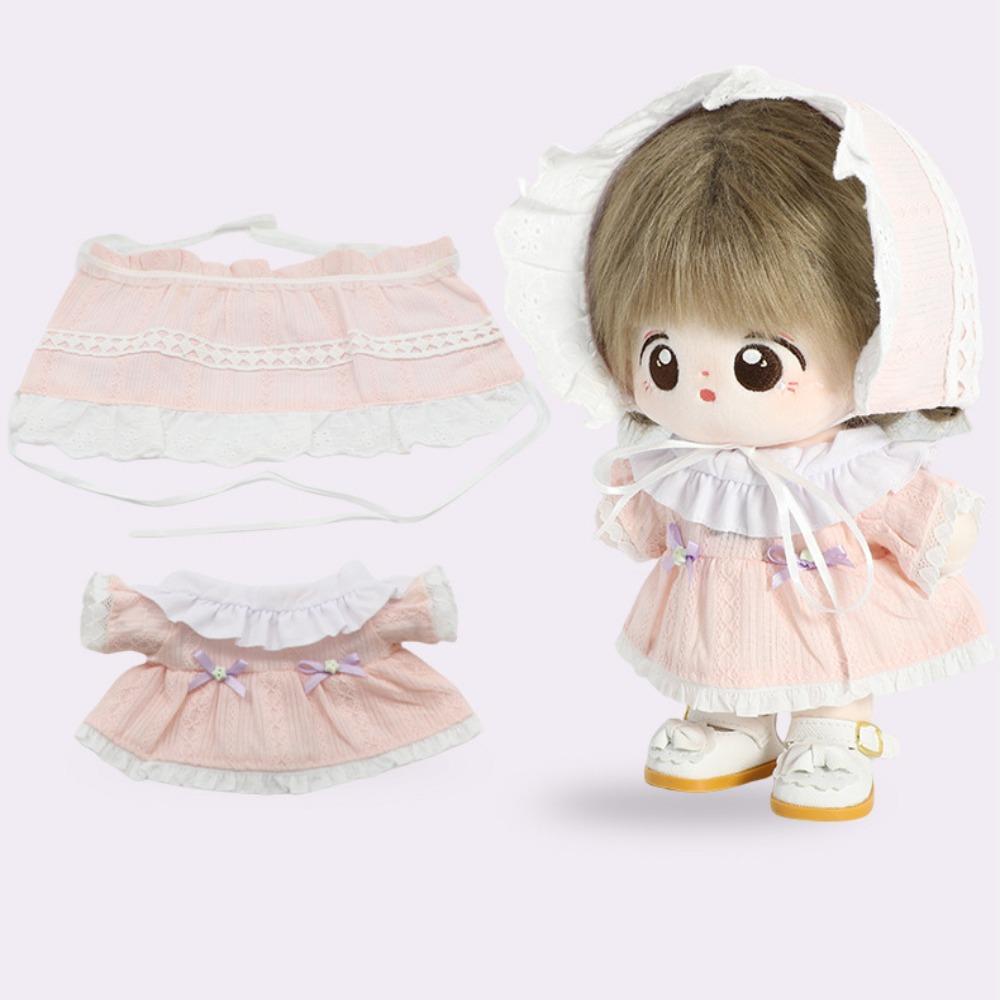 Headscarf Cotton Doll's Clothes Bow Skirt Plush Doll Clothes Children's Gift