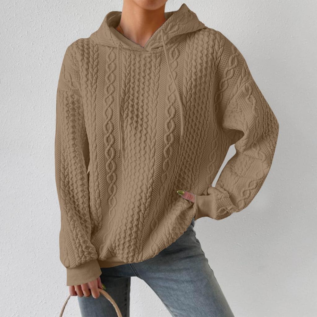 Women's Hoodies Long Sleeve Casual Solid Drawstring Hoodie Sweatshirts For Women Pullover