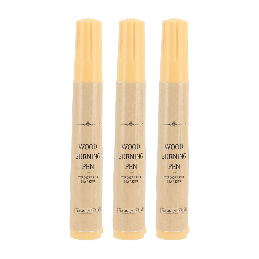 3Pcs Wood Burning Pen Kit Pyrography Marker Set Scorch Tools for Beginners Projects