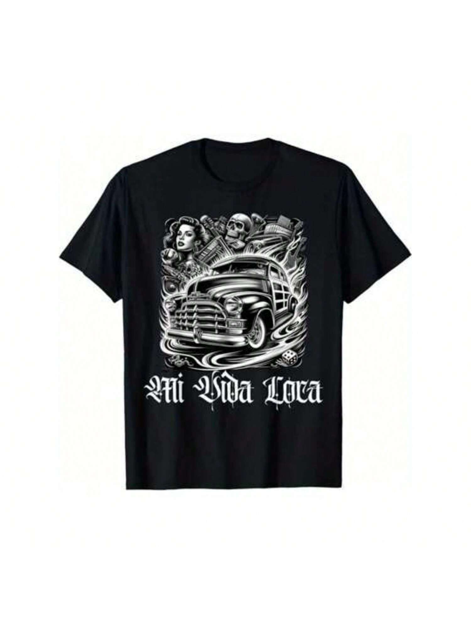 Mexican Lowriders Classic Mi Vida Loca Woody T-Shirt S разноцветный