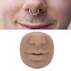 Silicone Piercing Model, Piercing Face Model with Mouth Flexible for Salon Teaching Practicing Piercings Tools Soft Imitation Nose Model Reusable