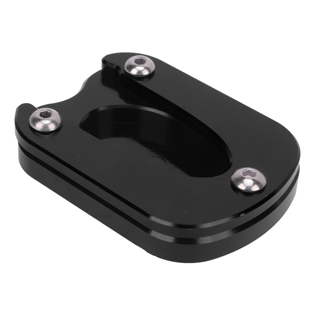 Motorcycle Kickstand Pad Aluminium Alloy Sidestand Foot Rest Replacement for Enfield Meteor 350 2021‑2023 Black