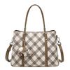 Karierte Tasche Damen Tasche Herbst und Winter einfache 2023 neue Vintage-Mode große Kapazität eine Schulter Umhängetasche Handheld