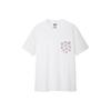 Uniqlo X Kaws Pocket Print Straight Cut Crew Neck T-Shirt Unisex Tops White UQ422024000