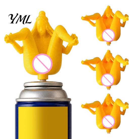 Reusable Spray Head 1/2Pcs Human Body Can Nozzle, 3D Printed Men Decorative PLA Nozzle Tip for Bottle, Squirter Attachment