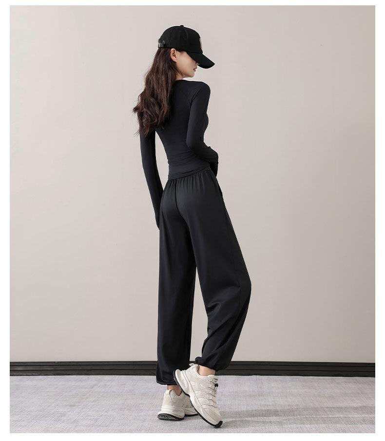 Women's 2024 Outdoor Sportswear Set - Quick-Drying Ice Silk Hiking & Yoga Pants