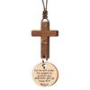 With Pendant Car Rearview Mirror Hanging Lightweight Keychain Ornament Bible Verse Charm Car Hanging Ornament