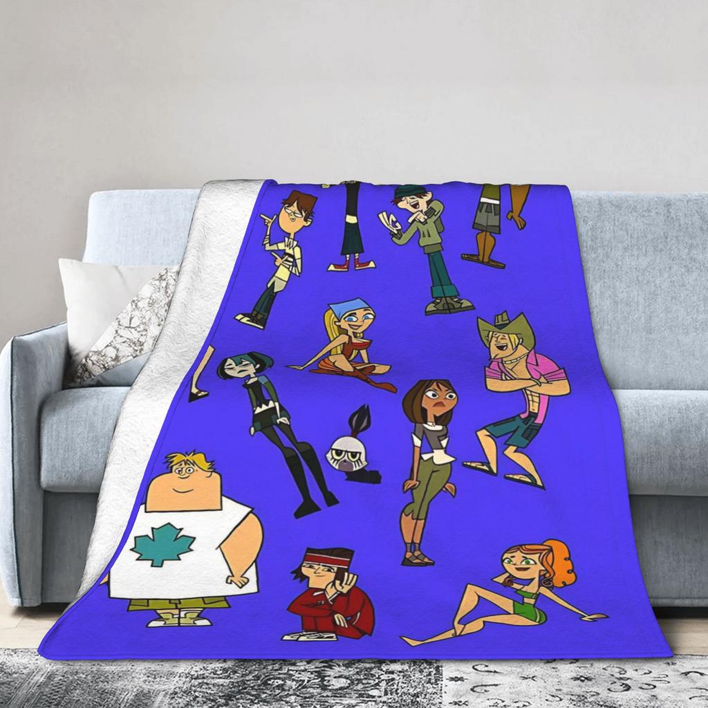 Totals Dramas Blanket Animated Sitcom Wool Throw Blankets Airplane Travel Portable Ultra-Soft Warm Bedspreads