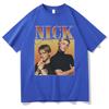 Rock Band Backstreet Boys Nick Carter Nadruk Koszulka Męska Vintage Koszulki Unisex Bawełniane Koszulki Unisex Wounisexs Hip Hop Oversize Koszulka