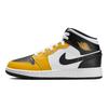 Detské tenisky Air Jordan 1 Mid GS Žltá Okrová Čierna Biela DQ8423-701