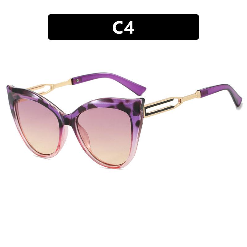 Women's sunglasses, cat eye color matching sunglasses, large frame sunglasses.