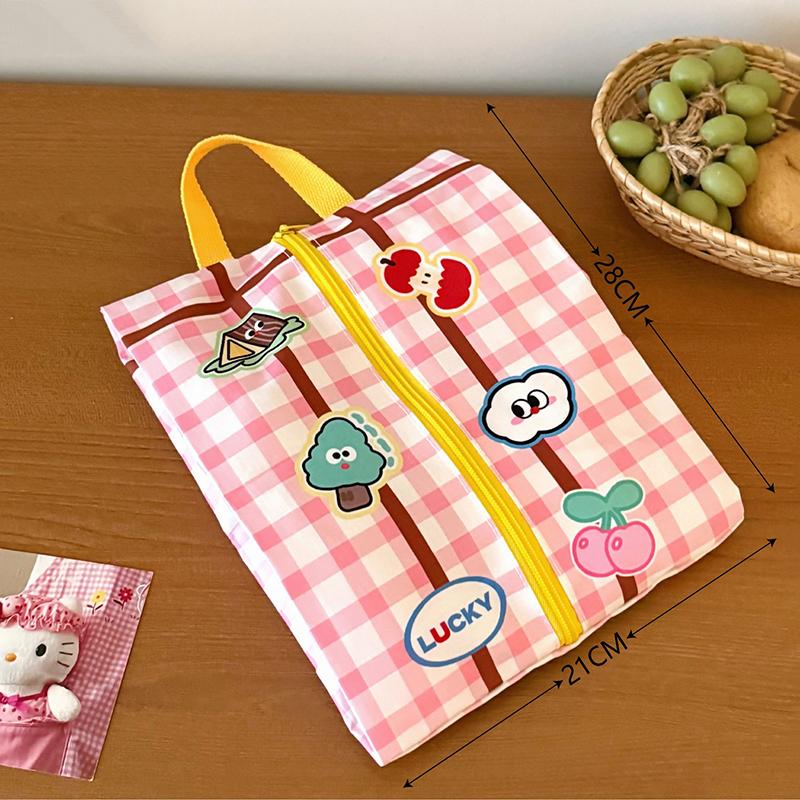 Cute Cartoon Pattern Cosmetic Bag Portable Travel Toiletry Bag Large Capacity Makeup Bag Storage Pouch For Girls Gift