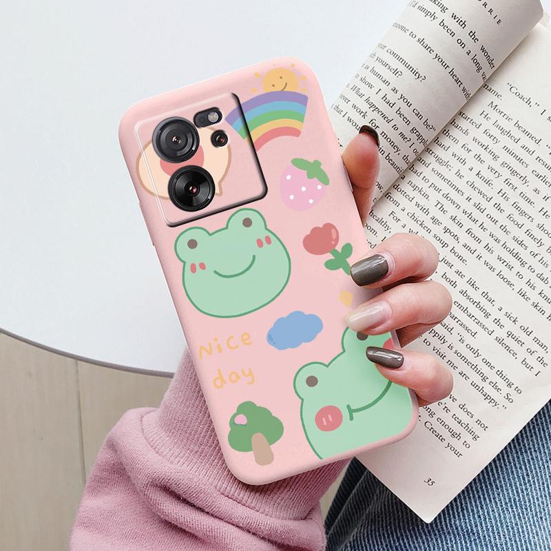 For Xiaomi 13T Pro Case TPU Soft Silicone Coque Flower Pattern Cartoon Painted Phone Cover For Xiaomi 13T Back Protection Capa