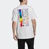 Adidas Originals Spectrum Tee Round Neck Casual Sports Letter Short Sleeve Men Tops White EI6215