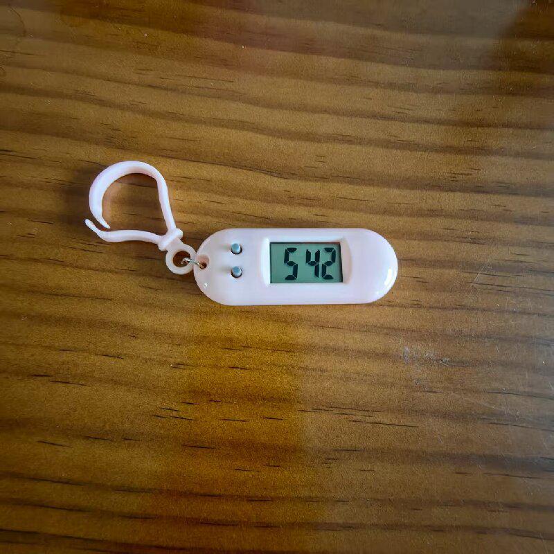 

Mini Macaron Silent Keychain Clock for Students