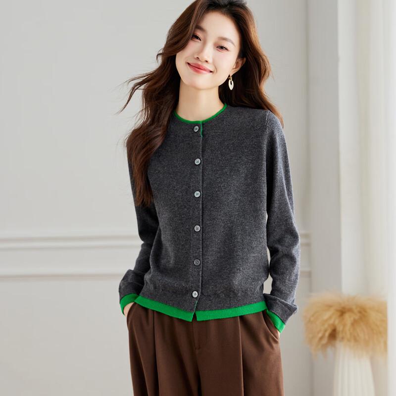 

Srcr Women s 100% Merino Wool Short Cardigan M