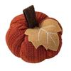 Autumn Pumpkin Decoration Set Of 3, Fabric Pumpkins In Orange Gray White For Indoor Table Centerpieces, Mantel Displays