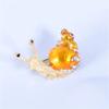 1Pc Charm Cute Snail Brooch Creative Personality Pin Fashion Trend Jewelry Accessories Party Birthday Festival Gift Souvenir