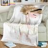 Cartoon Ballerina Fairy Cute Ballet Girl Blanket,soft Throw Blanket for Home Bedroom Bed Sofa Picnic Office Cover Blanket Kids