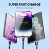Toocki 3 in 1 USB Cable 6A 100W Micro USB Type C Charging Cable For 14 13 12 Huawei Honor 13 ViVo Oppo Data Cord