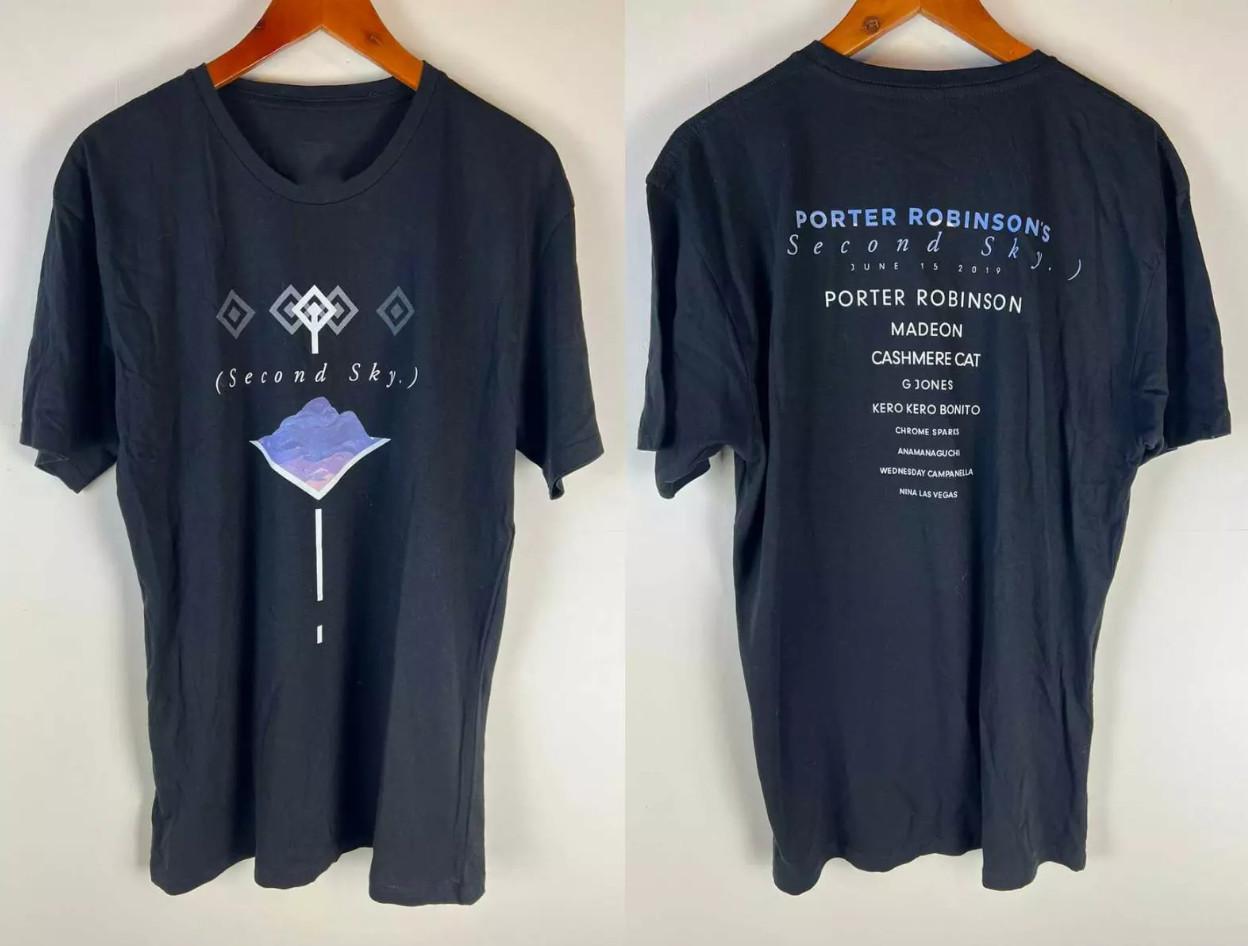 Vintage 2019 Porter Robinson Second Sky T-Shirt Mens Womens Tees Top, size S-4XL 2XL