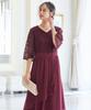 Nissen Evening Dress Lace with Irregular Available In Plus Size 3L Women's (Wedding/Party Dress), Hem, Sizes, Bordeaux,