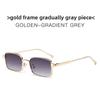Metal Square Sunglasses For Men And Women Uv400 With Tinted Lenses For Casual Fashion