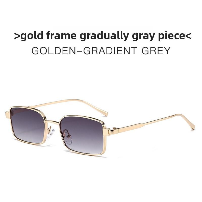 Metal Square Sunglasses For Men And Women Uv400 With Tinted Lenses For Casual Fashion