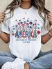 Adorable Coffee-Themed Graphic Tee, Short-Sleeved Crew Neck Casual Shirt Perfect For Spring And Summer, Women S Apparel