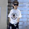 Boys' Trendy Korean Style Pure Cotton Short-Sleeve T-Shirt – Summer Clothing for Middle & Large Children