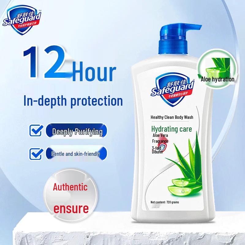 Safeguard Hydrating Aloe Scent Shower Gel 720g x 12 Bottles