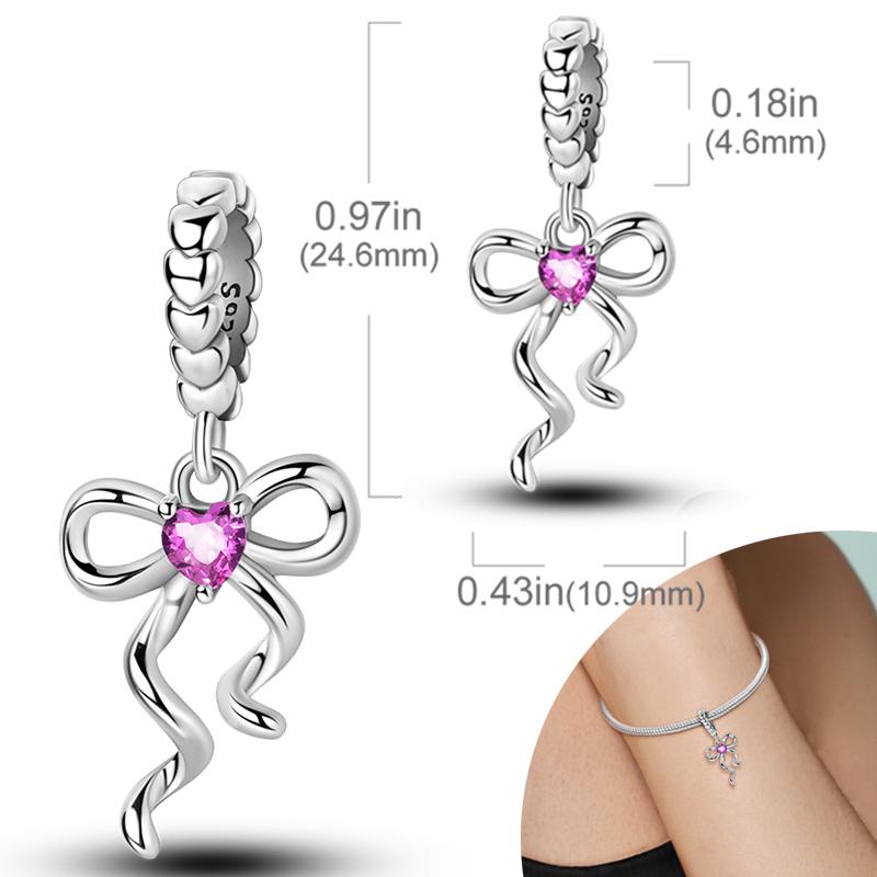 New 925 Silver Charms Bead Safety Chain Bead Fit Original Charms Bracelet Pendant Fine DIY Birthday Jewelry For Women