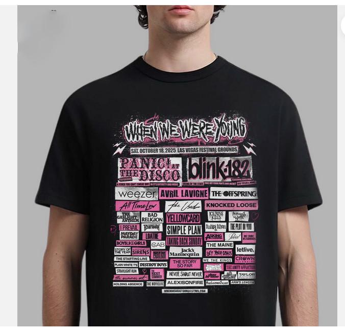 When We Were Young Festival 2025 On October 18 2025 Full Lineup Unisex T-Shirt