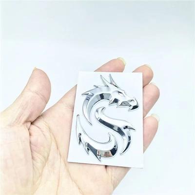 3D kovová samolepka na auto Čínský drak Znak Odznak Blatník Zadní Kufr Okno Kapota Nálepka na Kapotu Slitina Zinku Autopříslušenství Dekorace