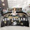 Homewish Juego de Funda Nórdica de Fútbol Americano Ciudad 2 Piezas/3 Piezas, Juego de Ropa de Cama con Casco de Rugby Graffiti, Juego de Funda de Edredón Deportivo