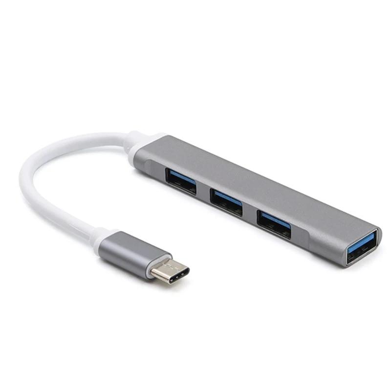 4Port USB 3.0 Hub USB Hub High Speed type c Splitter 5Gbps For PC Computer Accessories Multiport HUB 4 USB 3.0 2.0 Ports