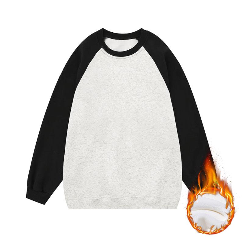 Autumn Winter Warm Thick Cotton Hoodies Sweatshirts (unisex) Harajuku Oversized Long Sleeve Tops Unisex Streetwear Casual Basic Couples' Hoodies