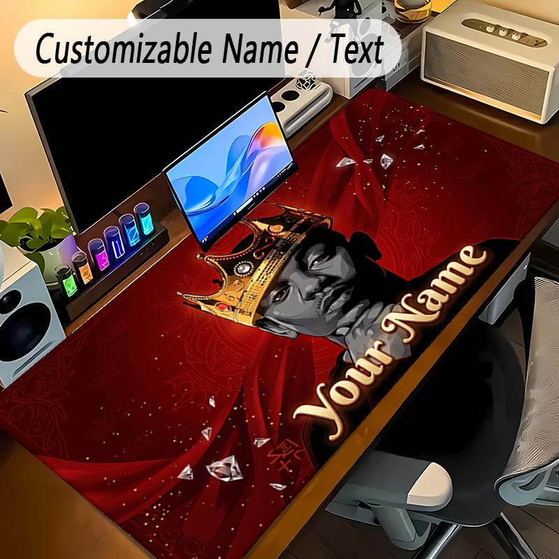 Large Mouse PadKendrick Lamar Custom Name Text Personalized Desk Mat Non Slip Gaming Pad