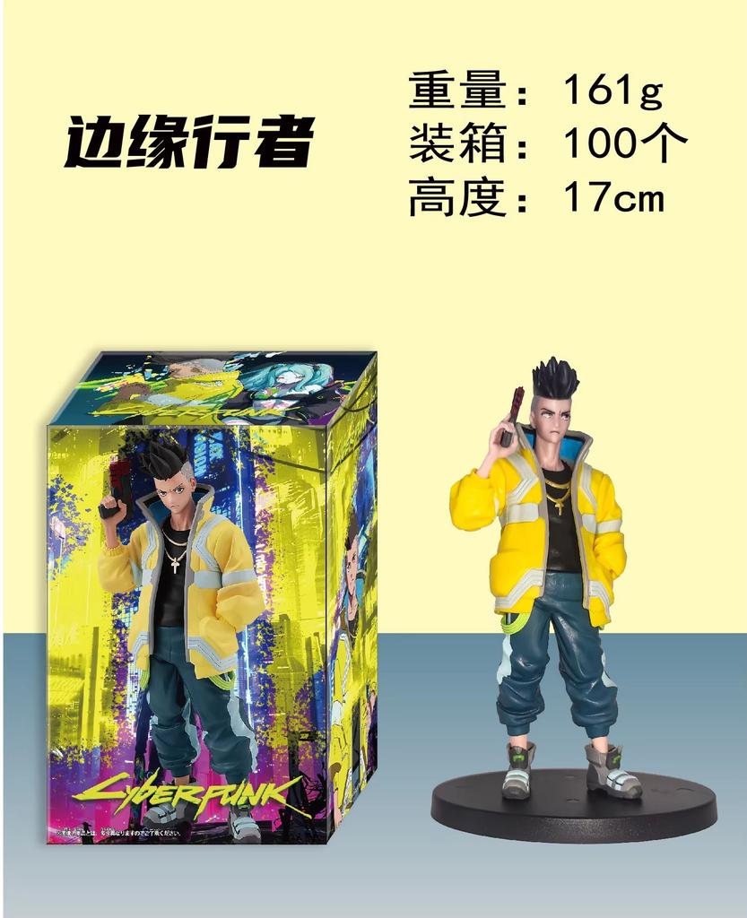Anime Game Cyberpunk: Edgerunners DAVID LUCY REBECCA Figure Standing Model Toy Gift Collection Aciton Figure PVC Desk Decoration