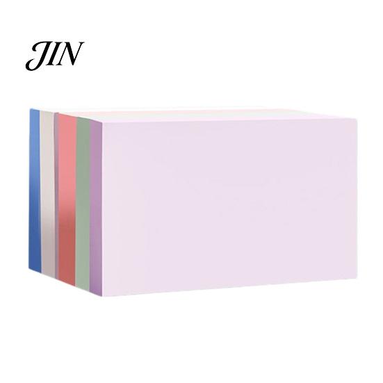 Decorative Self-Stick Notes Solid Color Note, Square Rectangle Self-adhesive Note Pad, Super Office Memo Pads Sticking Power Post Stickies, Small