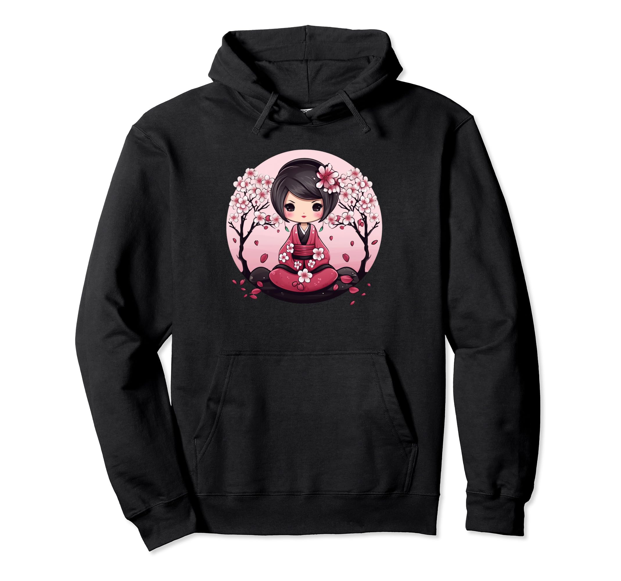 

Cute Cherry Blossom Kokeshi I Kokeshi Hoodie чёрный