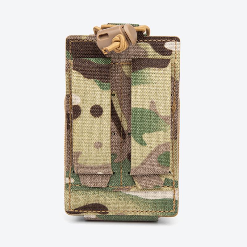Tactical Radio Pouch Universal Radio Holder Molle Mounted Bungee Cord for Walkie Talkie Motorola BaoFeng UV-5R BF-F8HP
