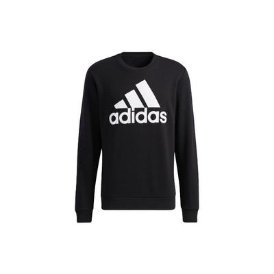 adidas Large Logo Print Sport Pullover Sweatshirt Men Tops Black GK9074