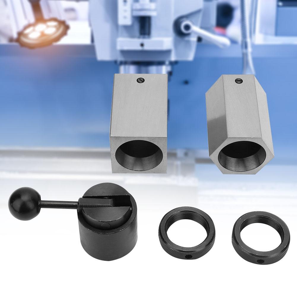 5C Collet Block Set Hex Square Rings & Collet Closer Holder For Milling Machines Lathes