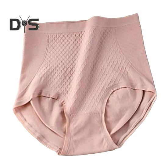 

Женское нижнее белье с высокой талией, утягивающее живот, компрессионные трусы с полным покрытием, женские бесшовные эластичные трусы розовый